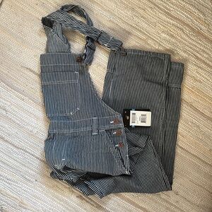 Dickies Navy and White Striped Train Conductor Overalls